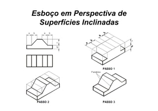 Esboço em Perspectiva de
  Superfícies Inclinadas
 