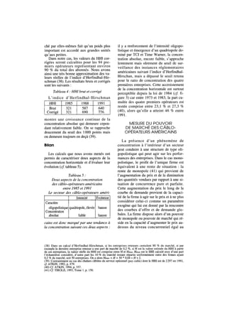 Concentration et pouvoir de marché. La télévision par câble aux États-Unis entre 1984 et 1992