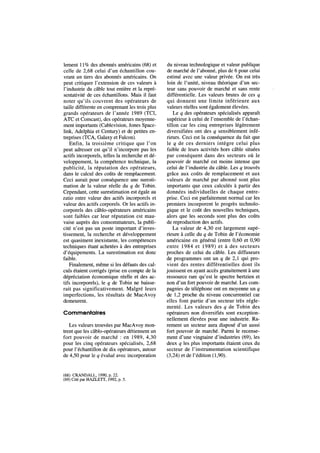 Concentration et pouvoir de marché. La télévision par câble aux États-Unis entre 1984 et 1992