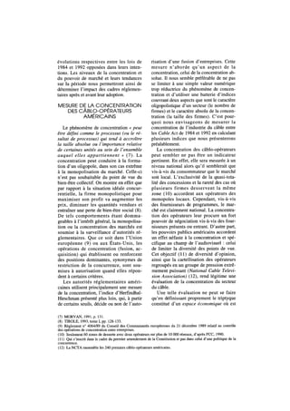 Concentration et pouvoir de marché. La télévision par câble aux États-Unis entre 1984 et 1992
