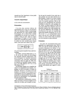 Concentration et pouvoir de marché. La télévision par câble aux États-Unis entre 1984 et 1992