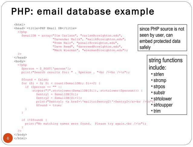 PHP POWERPOINT SLIDES | PPT | Web Development | Internet