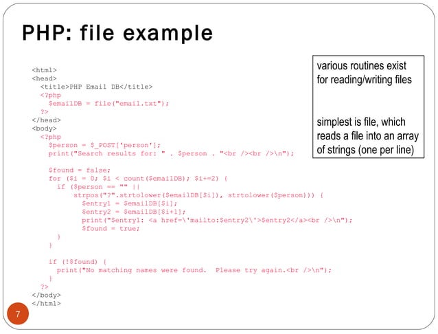 PHP POWERPOINT SLIDES | PPT | Web Development | Internet