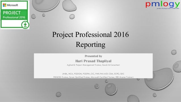Project Professional 16 Reports