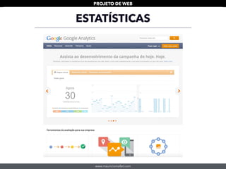 www.mauriciomallet.com
PROJETO DE WEB
ESTATÍSTICAS
 