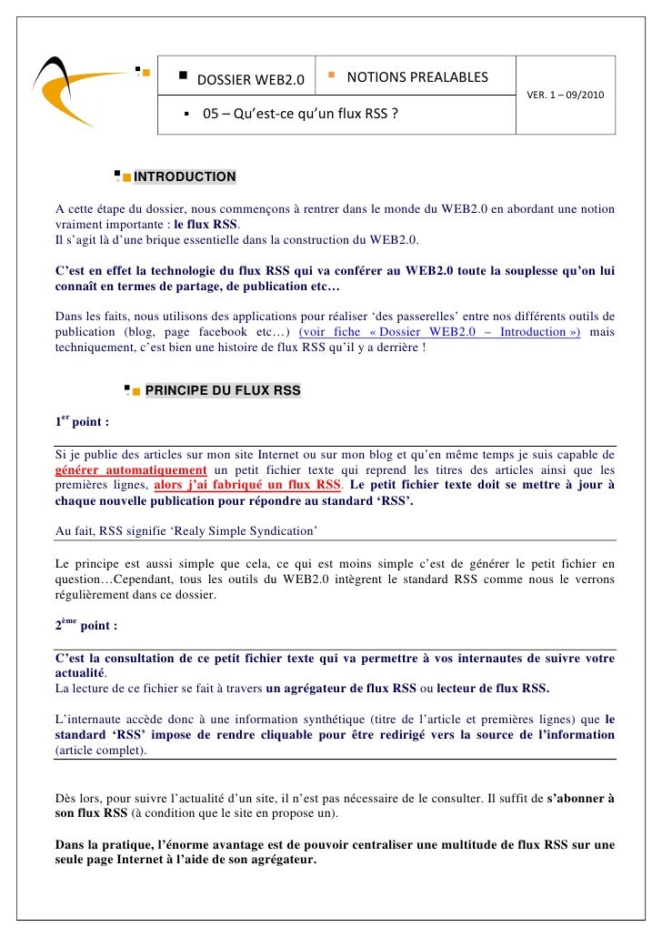 06 Qu Est Ce Qu Un Flux Rss