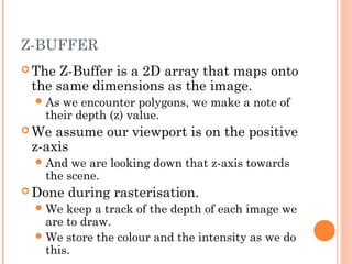 GRPHICS05 - Rendering (2) | PPT