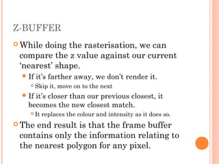 GRPHICS05 - Rendering (2) | PPT