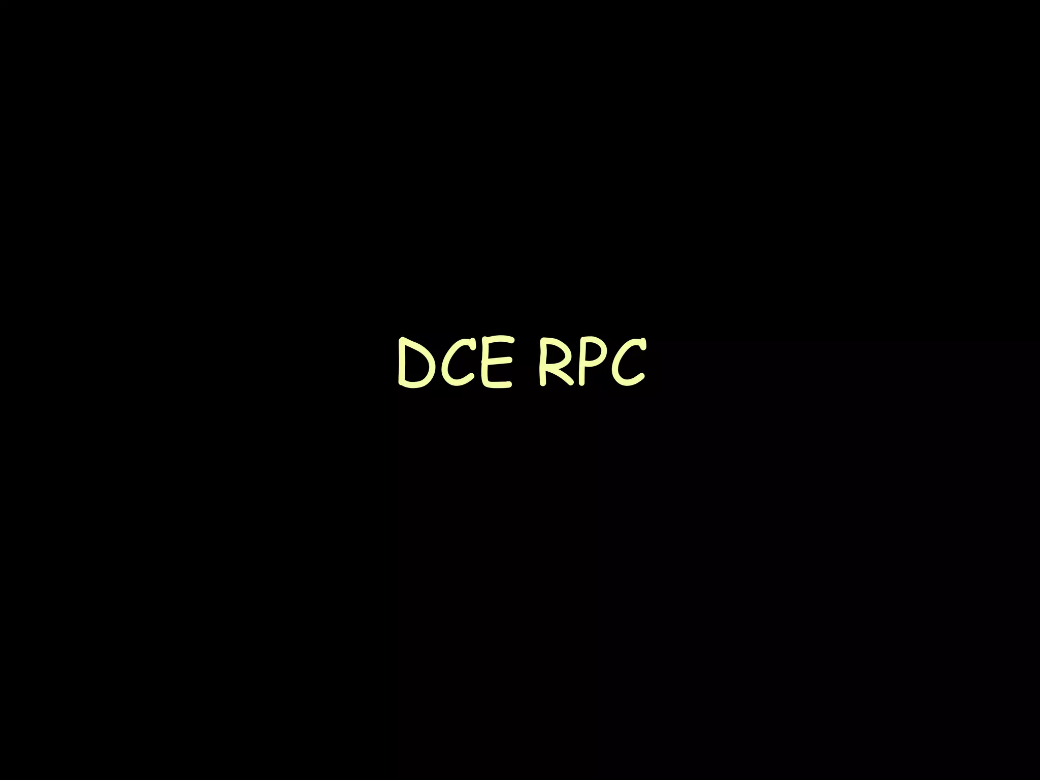 DCE RPC 