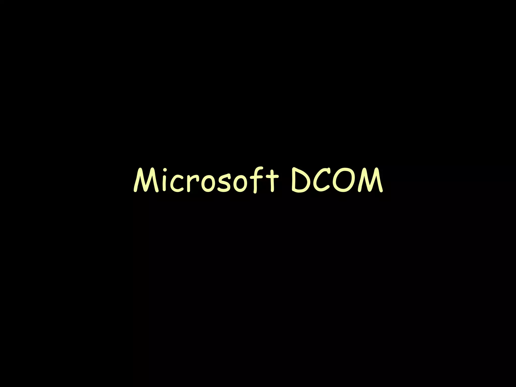 Microsoft DCOM 