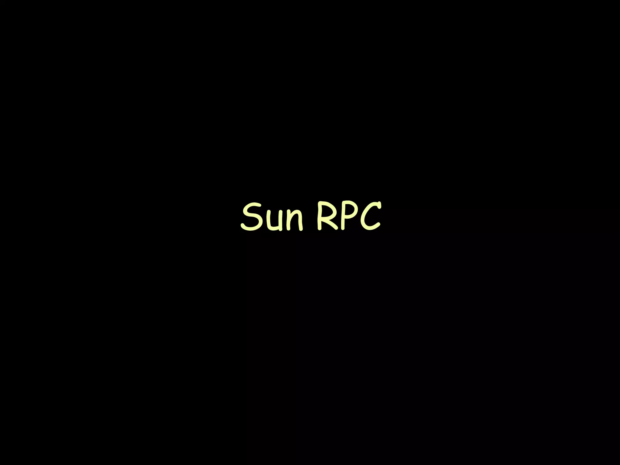 Sun RPC 