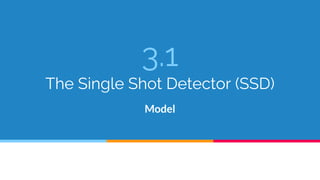 3.1
The Single Shot Detector (SSD)
Model
 