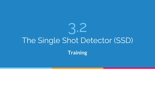 3.2
The Single Shot Detector (SSD)
Training
 