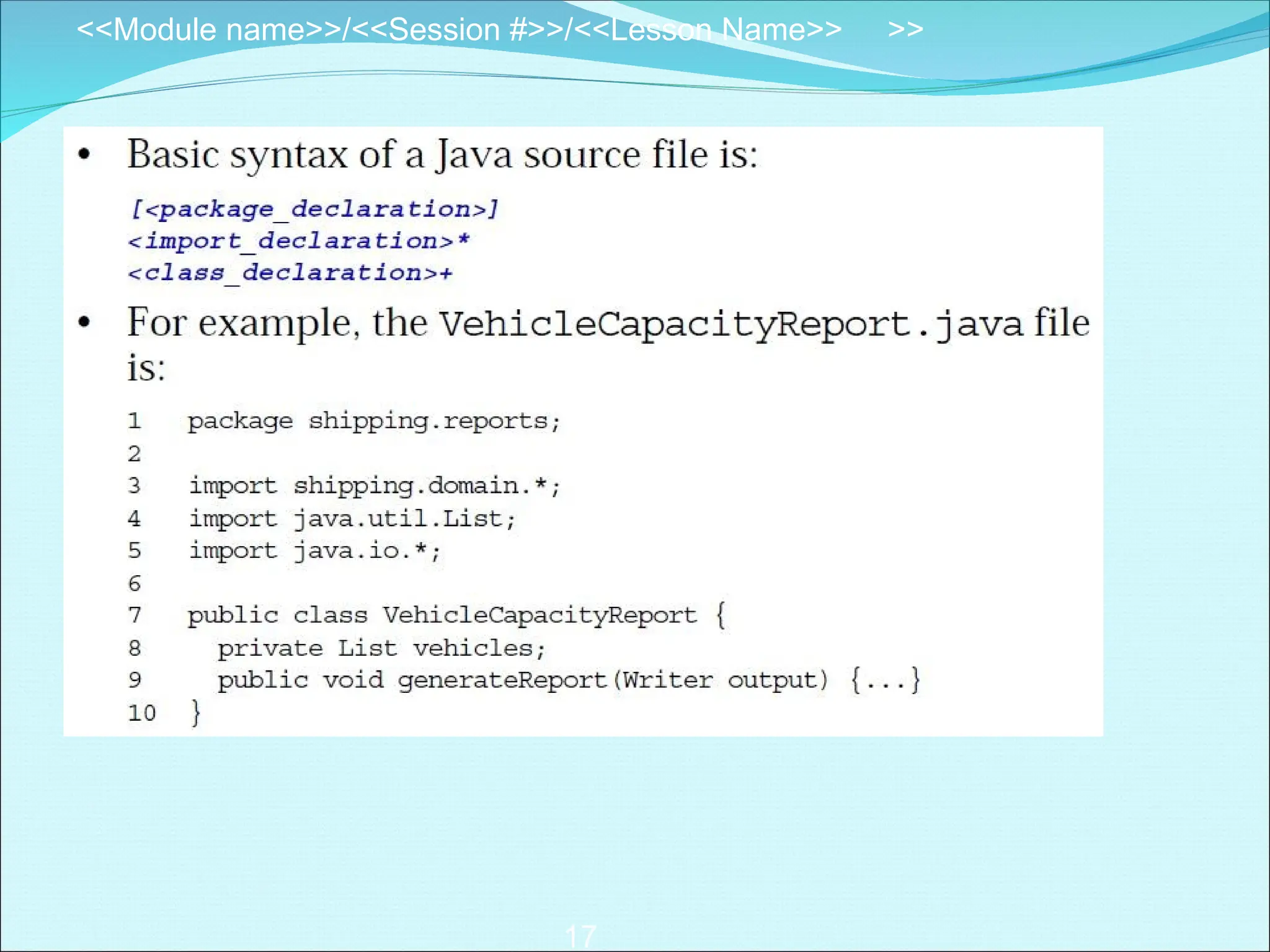 UML to Object Oriented Mapping java .ppt