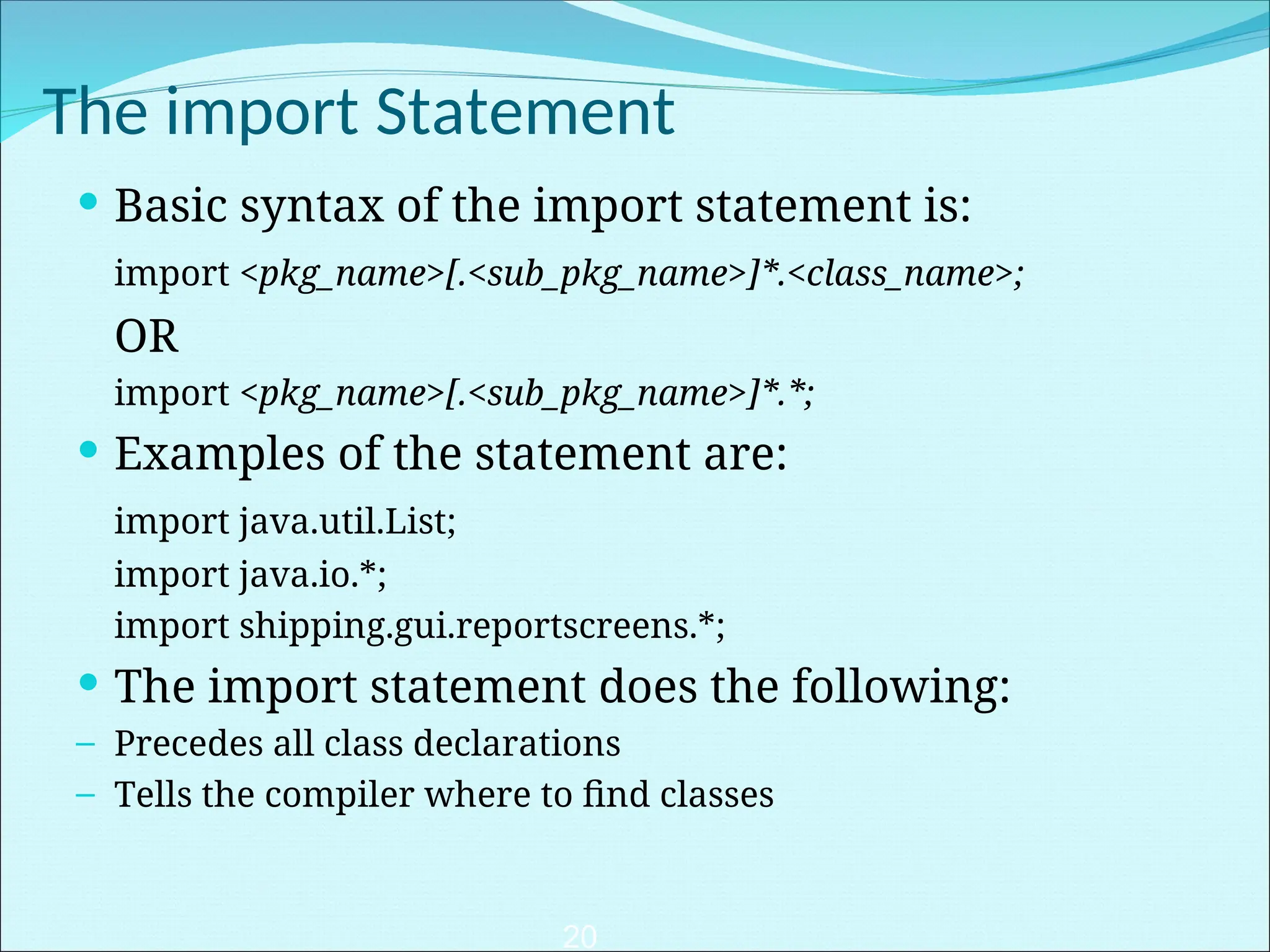 UML to Object Oriented Mapping java .ppt