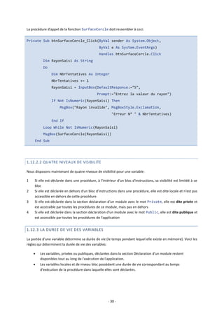 05 visual basic .net - variables, procedures, arguments et structures ...