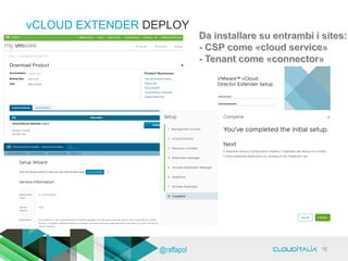 vCLOUD EXTENDER DEPLOY
16@raffapol
 