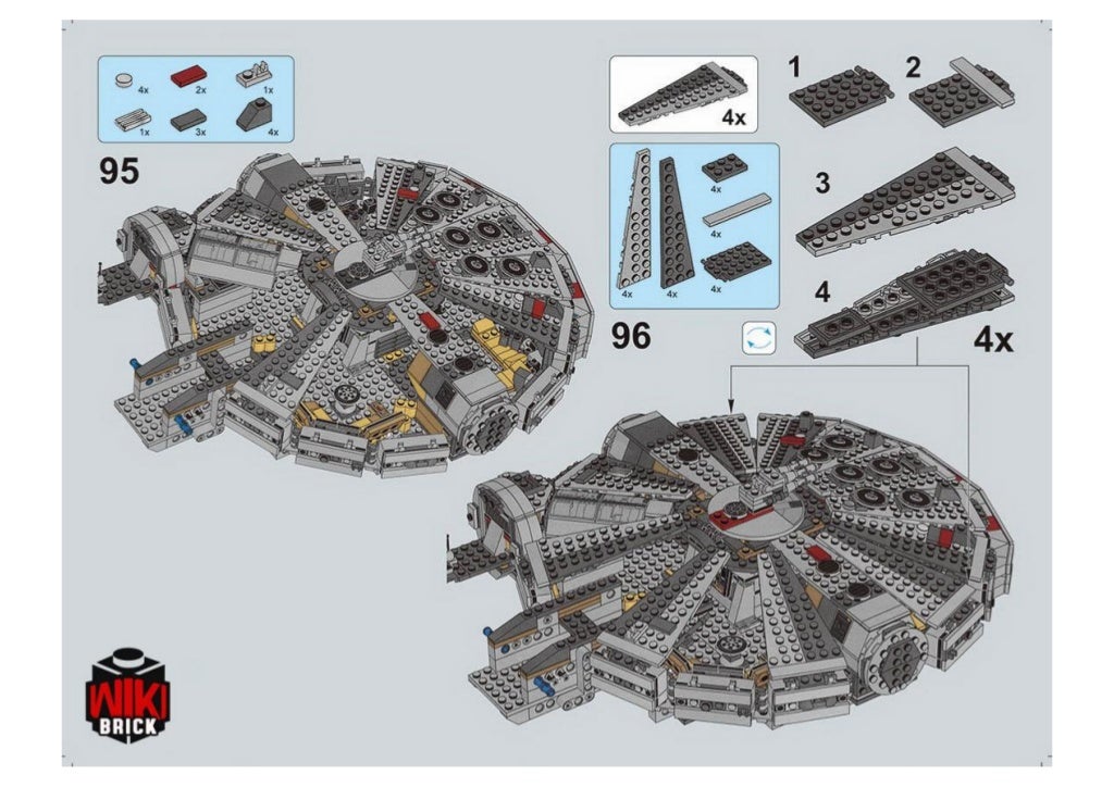 Manual Instruction for LEPIN 05007 MILLENNIUM FALCON Compatible with