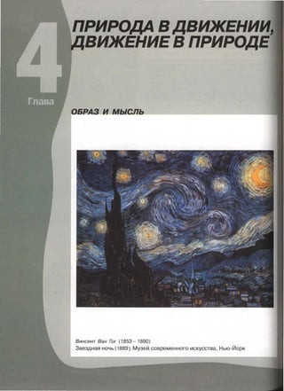 ПРИРОДА В ДВИЖЕНИ
ВИЖЕНИЕ В ПРИ
ОБР.. з и мысль ___________
Винсент Ван Гог (1853- 1890)
Звездная ночь (1889). Музей современного искусства, Нью-Йорк
 