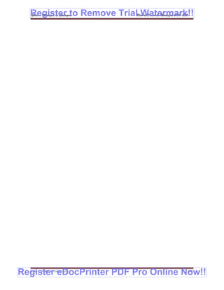 Register to Remove TrialPlan de Desarrollo Municipal 2008-2012
  Gobierno Municipal de Llallagua Watermark!!




Register eDocPrinter PDF Pro Online Now!!
  ETMA – APEMIN II – PADEP/GTZ                               185
 