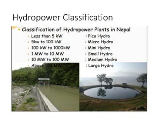 Hydropower Classification
 