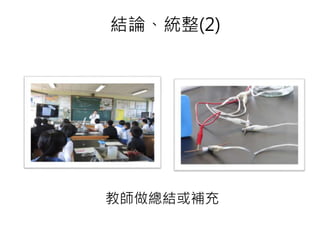 結論、統整(2)
教師做總結或補充
 
