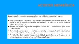 ACIDOSIS METABÓLICA
 