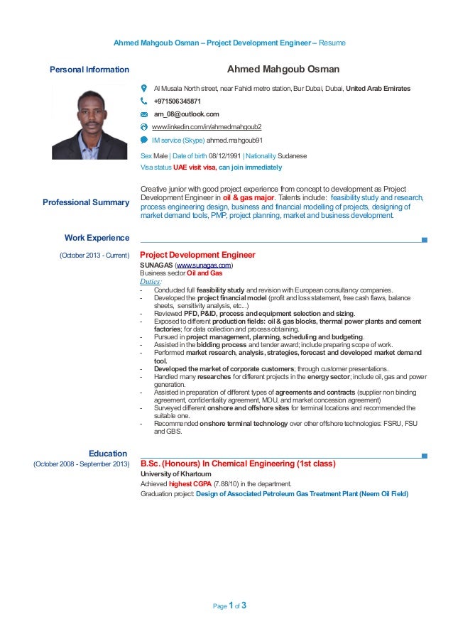0506345871 resume project development engineer instrumentation project engineer resume
