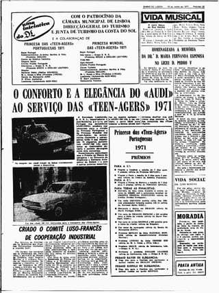 Diário de Lisboa – 19 de Junho de 1971