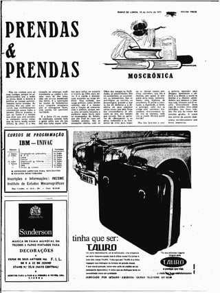 Diário de Lisboa – 19 de Junho de 1971