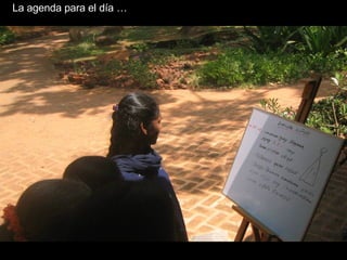 La agenda para el día … 