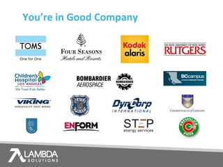 You’re in Good Company
 