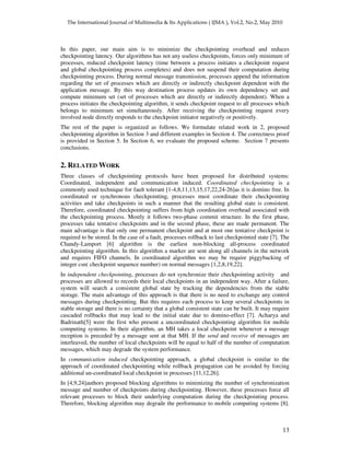 A Low Overhead Minimum Process Global Snapshop Collection Algorithm for ...