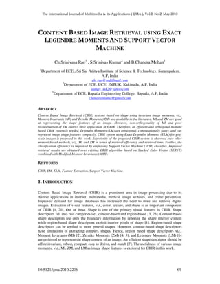 Content Based Image Retrieval Using Exact Legendre Moments and Support ...