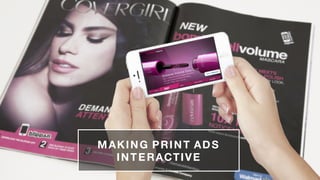10
MAKING PRINT ADS
INTERACTIVE
 