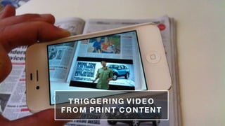 11
TRIGGERING VIDEO
FROM PRINT CONTENT
 