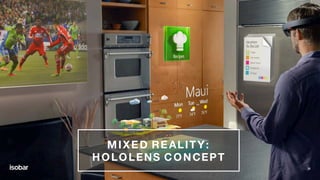 30
MIXED REALITY:
HOLOLENS CONCEPT
 