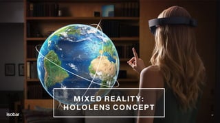 31
MIXED REALITY:
HOLOLENS CONCEPT
 