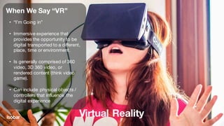 The Different Between Virtual Reality and Augmented Reality, Digiday WTF VR, May 11th, 2016