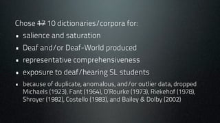 Around the World in 100 Years: The Semantic Creation and Utility of Geographical/Country Signs (2011 USDB/ASLTA Presentation)