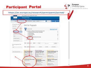 Participant Portal
8
 