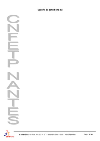 Page : 8 / 83R 2006/2007 - STAGE N1 - Du 14 au 17 décembre 2009 – Jean - Pierre PEFFIER
Dessins de définitions 2/2
 