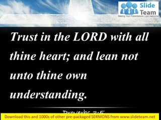 0514 proverbs 35 trust in the lord power point church sermon | PDF