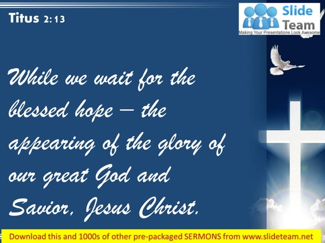 0514 titus 213 while we wait for the blessed hope power point church ...