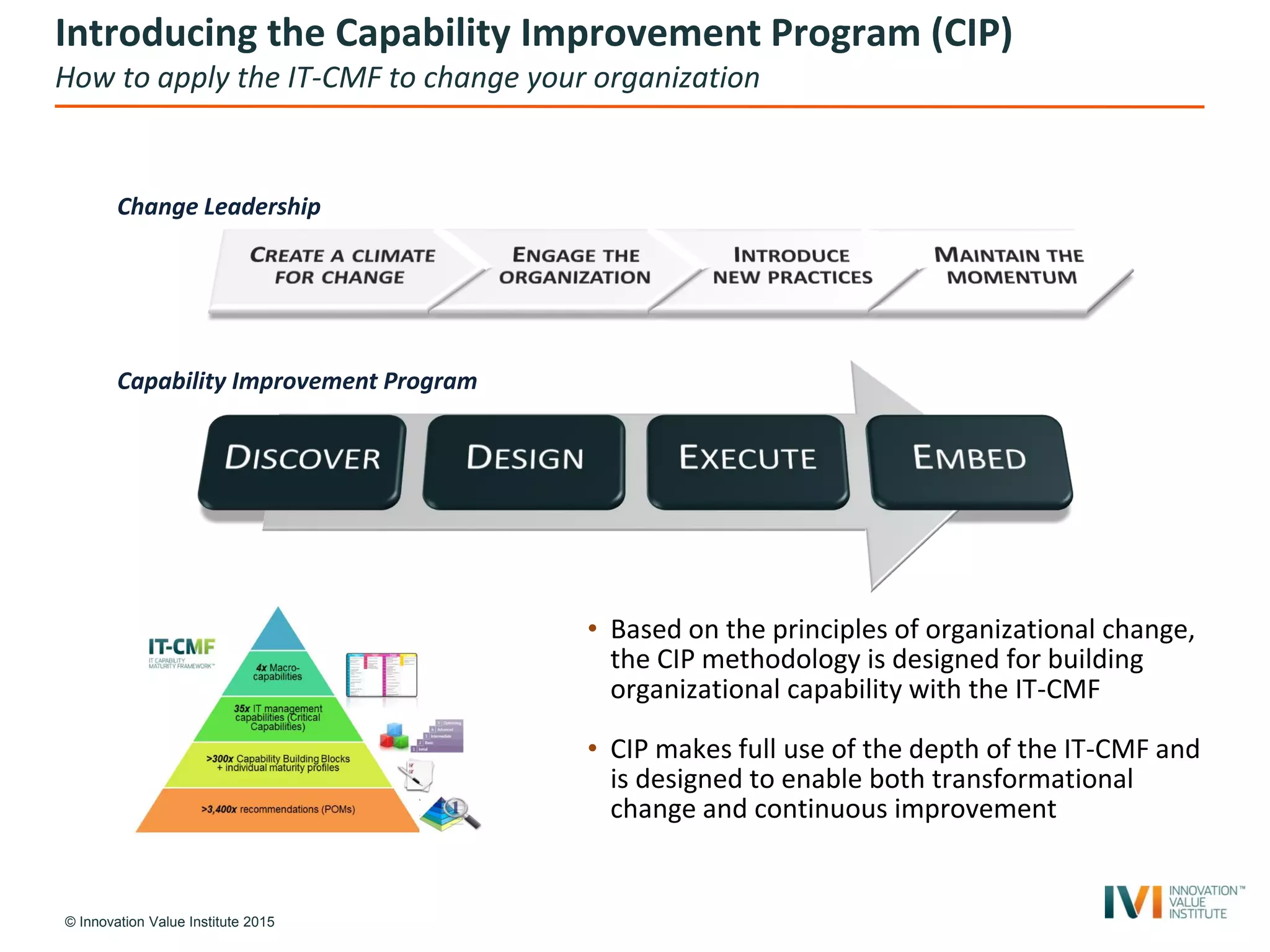 コンピュータ・IT IT CAPABILTY MATURITY FRAMEWORK Different It Capability Maturity Framework | Presentation