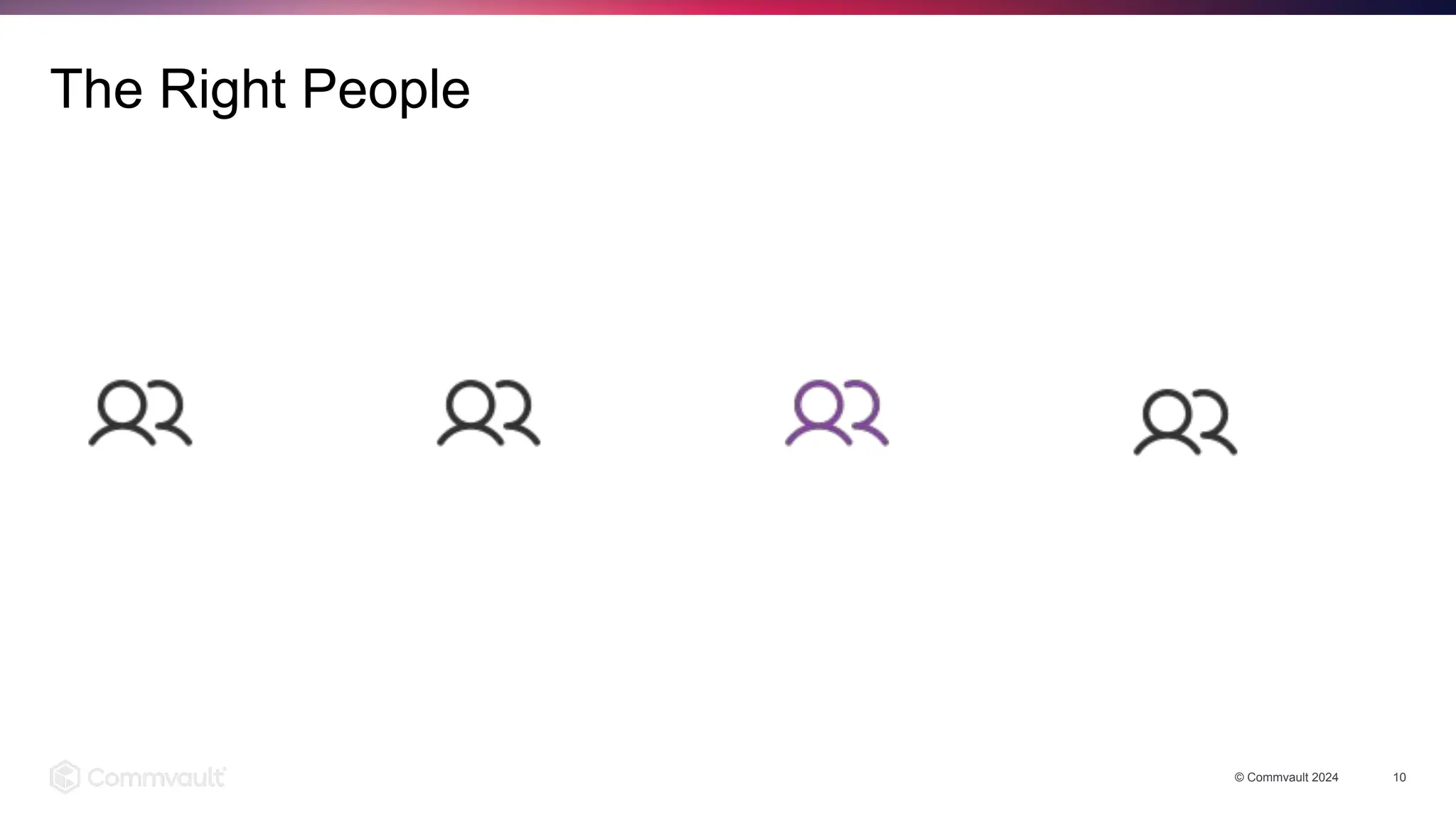 © Commvault 2024 10
The Right People
 