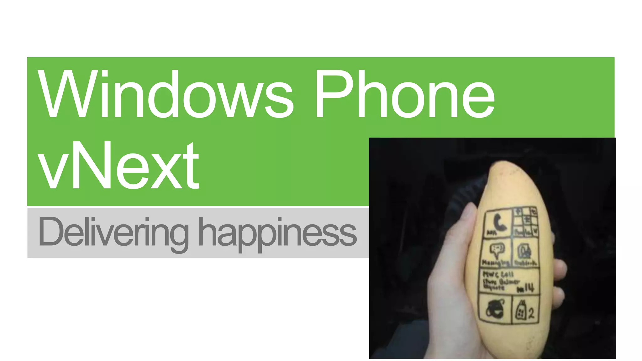 강력한 멀티 태스킹 지원Fast Application Resume사용자가 최근에 사용한 앱을 저장하여 다시 불러 들이는 능력다른 앱 에서 필요하지 않는 한 메모리 영역에서 실행함  *모든*  앱 모두 실행Background Agents백그라운드 프로세스에서 여러분의 코드를 실행시키는 능력Audio, Timed or on IdleNotificationsAlarms 과 reminders 를 생성 능력UX 및 behavior 는 phone Alarms and Calendar items 과 똑같다!Background Transfer Service애플리케이션은 백그라운드에서 전송할 수 있으며 Queue 에 저장할 수 있다. 27
