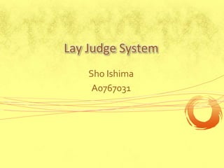 Lay Judge System ShoIshima A0767031 