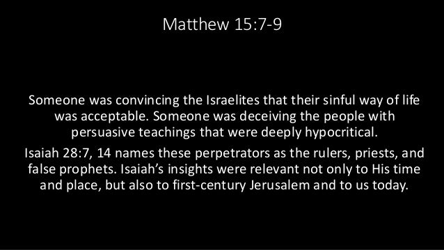 Jesus Confronts The Pharisees