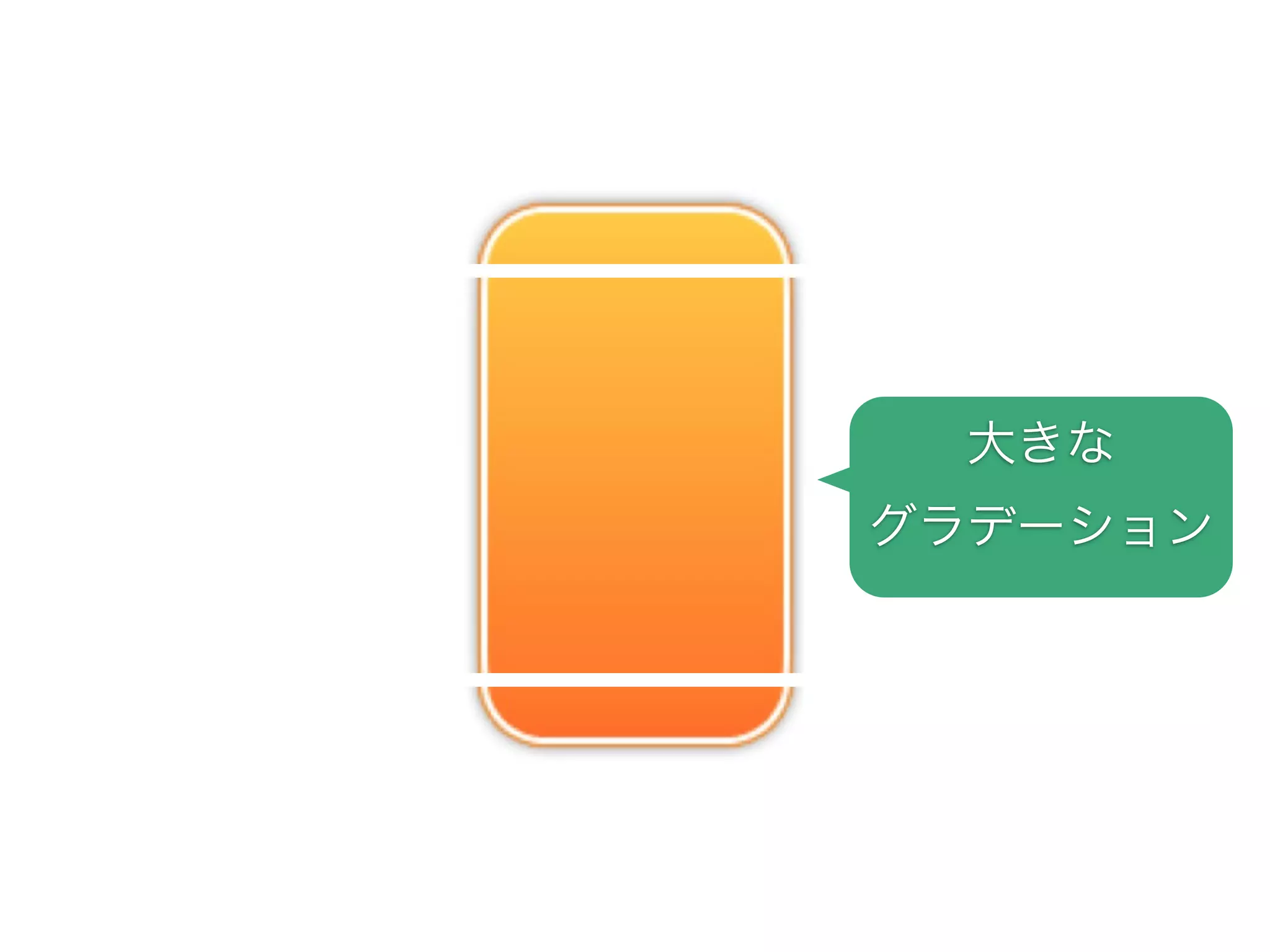 大きな
グラデーション
 